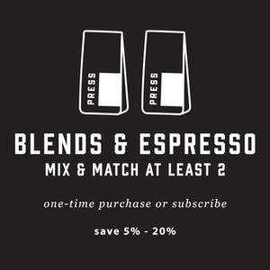 Blends and espresso coffee bundle - mix and match at least 2