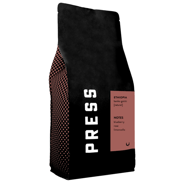 ethiopia red label Press coffee bag